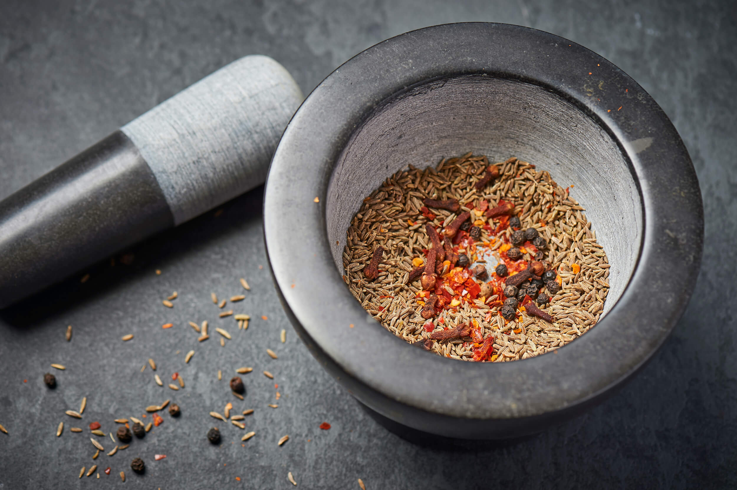 Spiced in a pestle and mortar